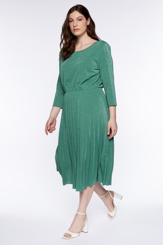 Robe plissée - Vert