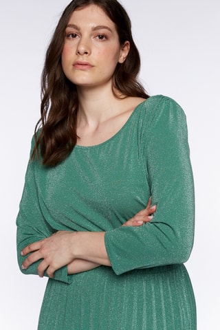 Robe plissée - Vert