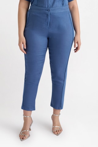 Pantalon droit 7/8 - Bleu