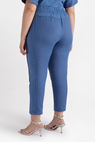 Pantalon droit 7/8 - Bleu