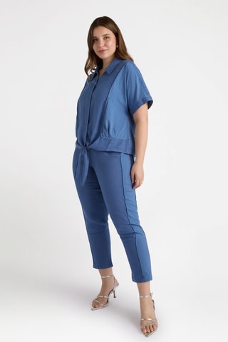 Pantalon droit 7/8 - Bleu