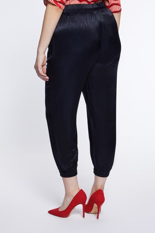Pantalon 7/8 taille haute - Bleu