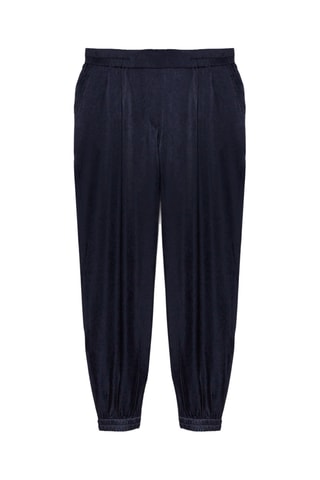 Pantalon 7/8 taille haute - Bleu