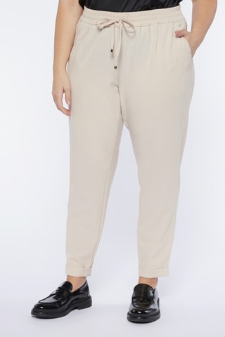 Pantalon droit taille haute - Ecru - Blanc