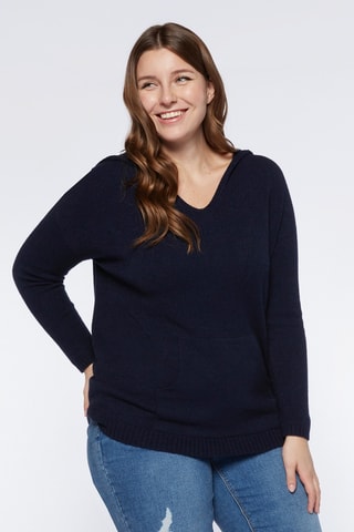 Pull à capuche - Bleu