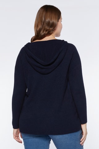 Pull à capuche - Bleu