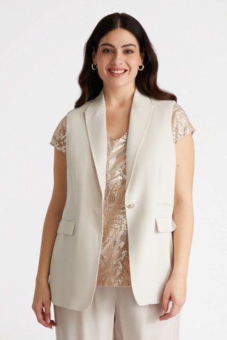 Veste sans manches - Beige