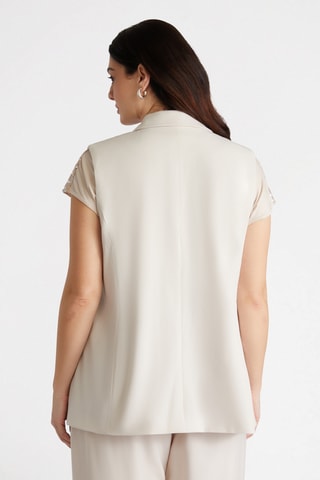 Veste sans manches - Beige