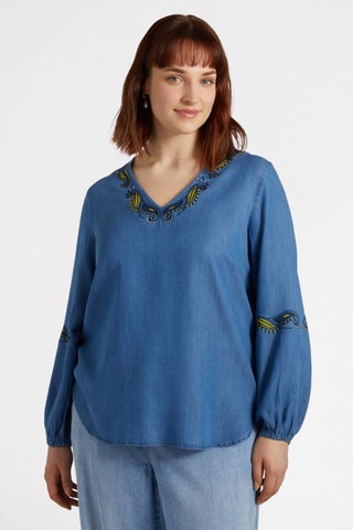 Blouse en jean - Bleu
