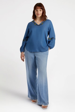 Blouse en jean - Bleu