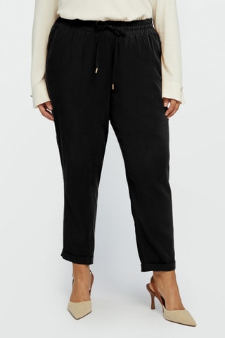 Pantalon taille haute - Noir - Noir