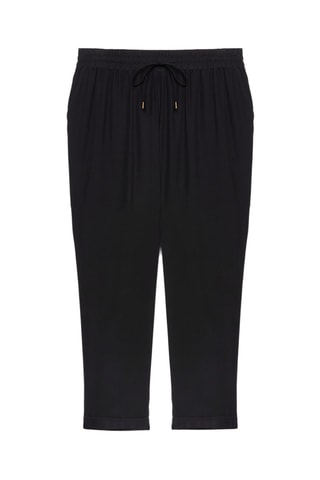 Pantalon taille haute - Noir - Noir