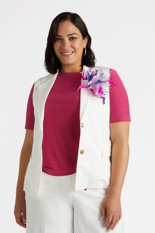 Veste sans manches - Blanc