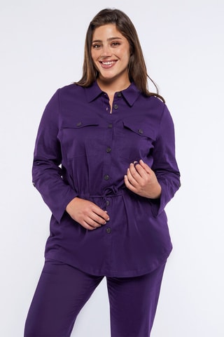 Chemisier en lin - Violet