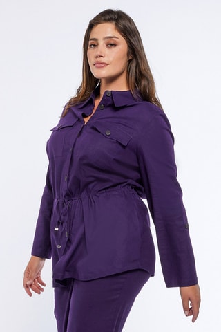 Chemisier en lin - Violet