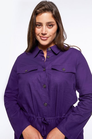Chemisier en lin - Violet
