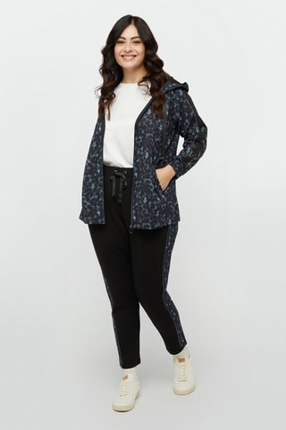 Sweat à capuche - Noir et bleu