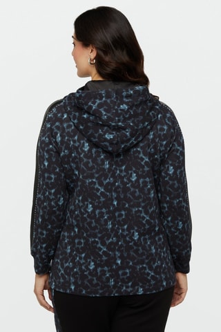 Sweat à capuche - Noir et bleu
