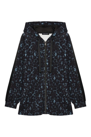 Sweat à capuche - Noir et bleu