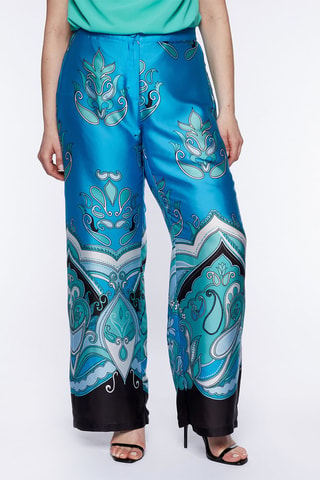 Pantalon palazzo - Bleu