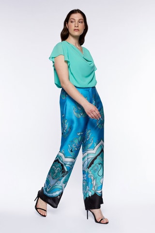 Pantalon palazzo - Bleu