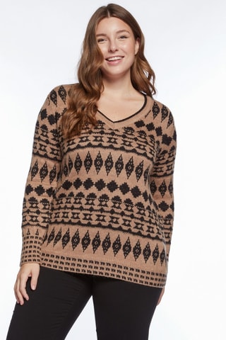 Pull - Noir et marron