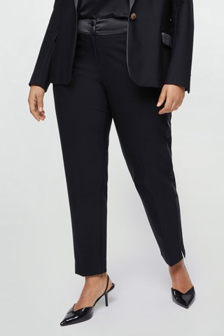 Pantalon taille haute - Noir - Noir