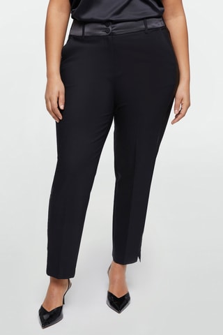 Pantalon taille haute - Noir - Noir