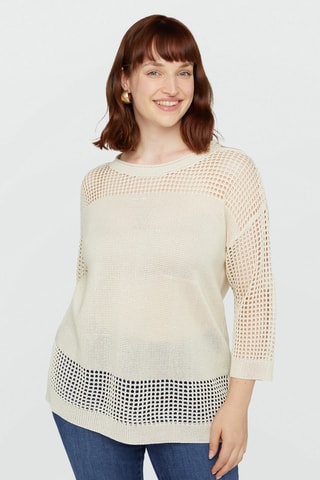 Pull pailleté - Blanc