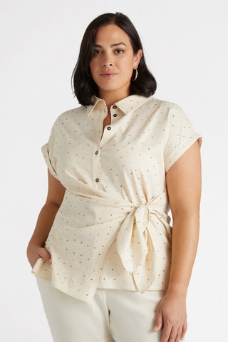 Chemisier en lin - Beige