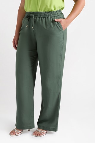 Pantalon wide legs - Vert