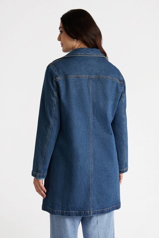 Trench en jean - Bleu