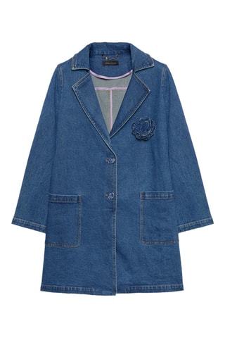 Trench en jean - Bleu