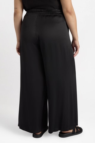 Pantalon palazzo taille haute - Noir