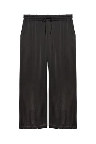 Pantalon palazzo taille haute - Noir