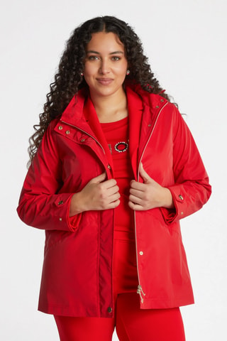 Parka à capuche - Rouge