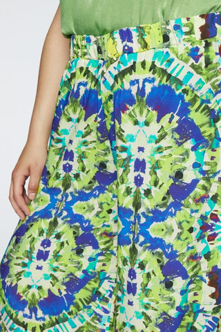 Pantalon palazzo tie and dye taille haute - Vert foncé - Vert