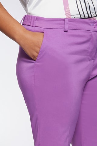 Pantalon flare 7/8 taille haute - Mauve - Violet