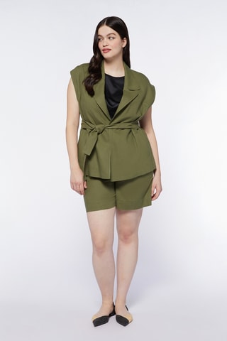 Veste sans manches en lin - Vert
