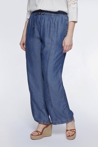 Pantalon droit - Bleu