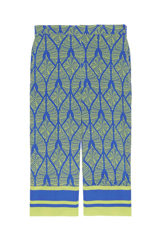 Pantalon 7/8 taille haute - Bleu