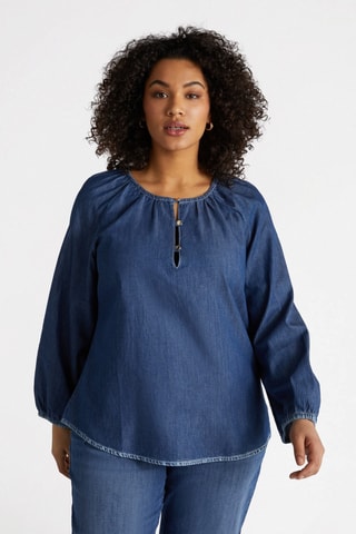 Blouse en jean - Bleu
