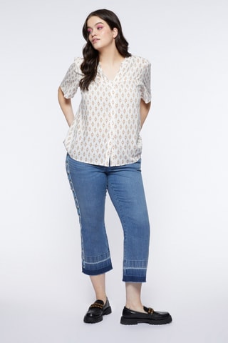 Jean flare 7/8 - Bleu