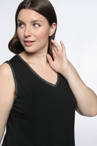 Blouse en lin - Noir
