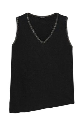 Blouse en lin - Noir
