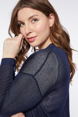 Gilet long - Bleu