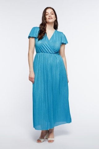 Robe plissée - Bleu