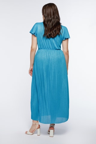 Robe plissée - Bleu