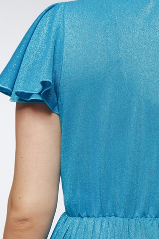 Robe plissée - Bleu