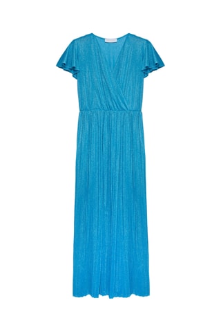 Robe plissée - Bleu